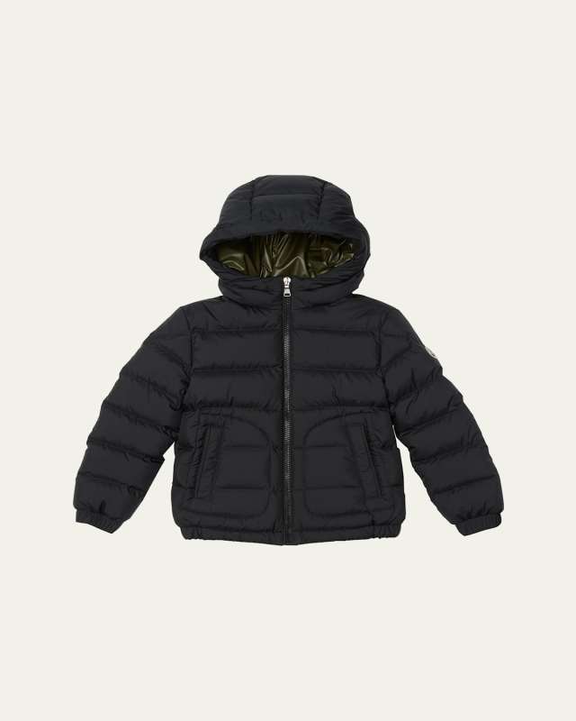 Boy's Grecois Hooded Down Jacket, Size 8-